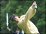 Justin Rose swings