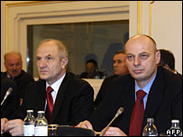 Presidenti i Kosovës Fatmir Sejdiu dhe kryeministri Agim Çeku