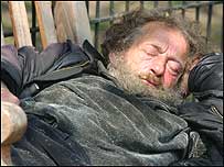 Homeless man