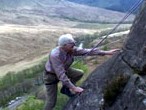 Jimmy Ness climbing