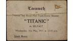 Titanic Launch Ticket