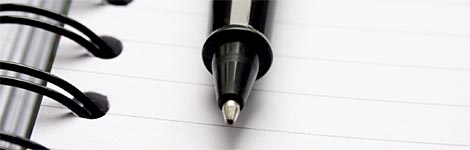 Pen and paper
