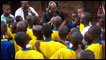 Picture of children with the Africa Kicks team