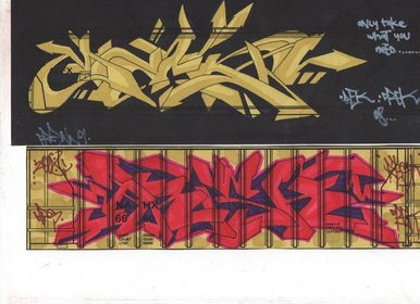 Graffiti stickers