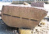 Pink granite from the pyramid of Khafra at Giza