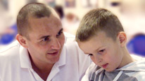 Liam with his father, Paul