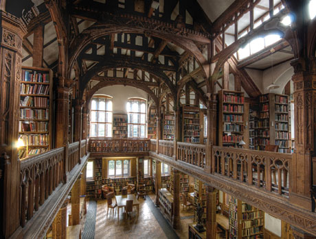 The interior of Gladstone Library