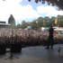 Steve introduces a band on the main stage