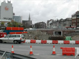 Demolition in progress