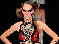 A model on catwalk