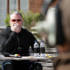 Chris Moyles on the mic in the commentary box.