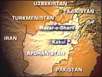 Mapa Afghánistánu