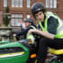 Lawnmower Racing time, and Greg means business! On your marks...