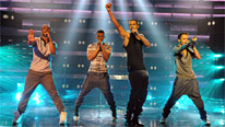 X Factor runners up, boy band JLS