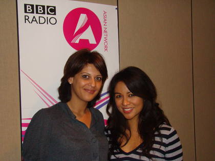 Sonia with actress and singer Karen David!