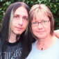 Karen with her son Nathan from the story