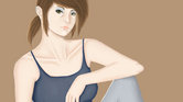 Girl sitting... Girl sitting...
