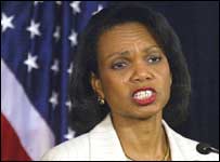 ABD Dışişleri Bakanı Condoleezza Rice