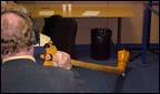 Playing the alphorn