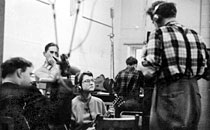 In the studio