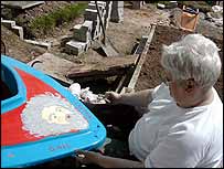 Painting the boat