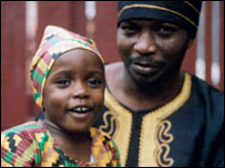 Washington with his daughter (pic: Anthony Jones)