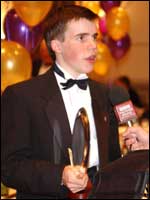 Youth Award winner Tom Woolford