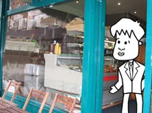 Tim at the cafe