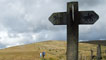Derek and Becky heading for the turning for the quarries. 
