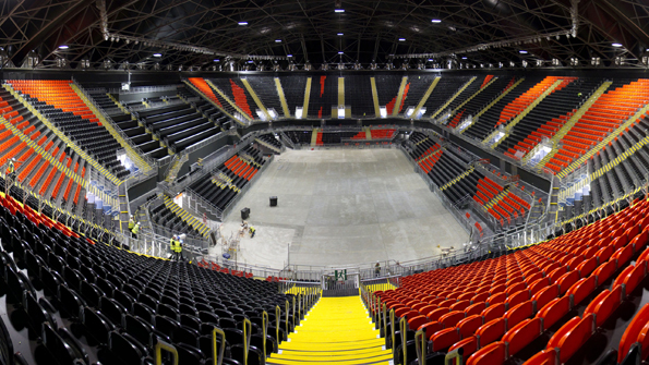 Seating in the basketball stadium