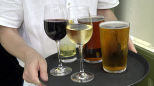 tray of drinks