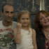 Little Grace poses with Eg White and Janice. Grace helped inspire 'Grace On My Shoulders' the song Eg began penning with the audience during the Great British Songbook Masterclass at Latitude.