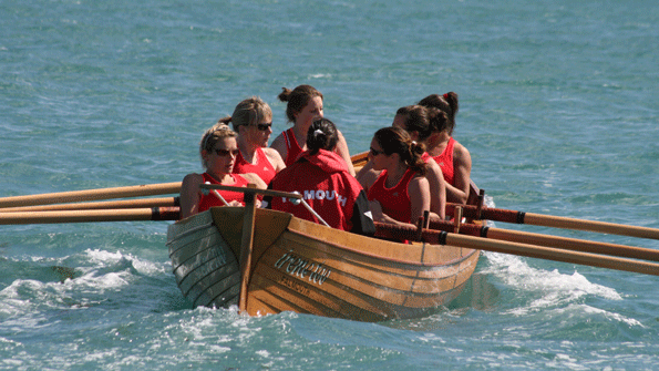 A pilot gig in Falmouth estuary