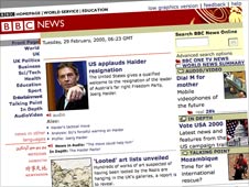 BBC News website in 2000
