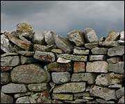 Drystone wall in the Yorkshire Dales 