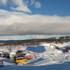 The site of the Ice Festival in daytime. 