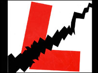 Torn L plate