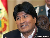 O presidente da Bolívia, Evo Morales