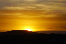 sunrise over rueval