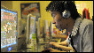 A young man does online gaming in China