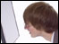 Staring at the computer screen