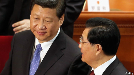胡锦涛和习近平(2013/03/05)