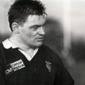 Here Jackie is interviewing rugby hooker - Steve Smith, Ballymena, Ireland and British & Irish Lions player