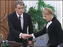 Ющенко та Тимошенко