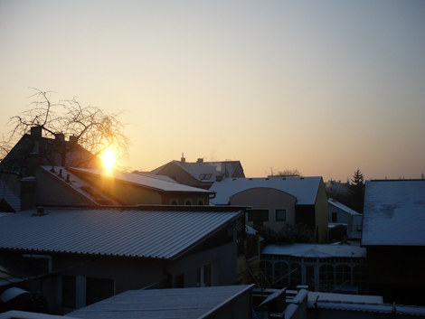 sunrise in Prague