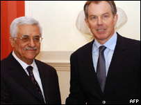 Blair e Abbas em Londres