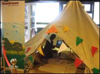 BBC Headroom tent