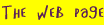 The Web Page
