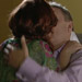 Sharon and Raymond kissing