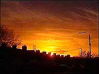 Orange sky